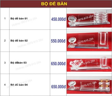 Kỷ niệm chương pha lê giá rẻ 01